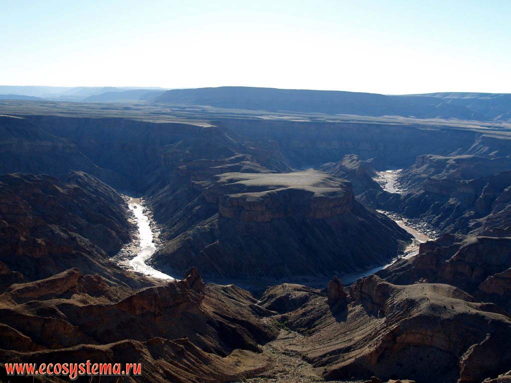 The Fish River Canyon - second in the world after Colorado Canyon in USA. Ai-Ais / Richterveld Transfrontier National Park, Southern Namibia, South African Plateau