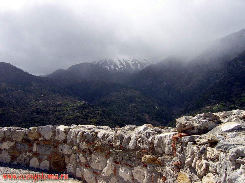 Taiget mountains. Peloponnes peninsula. Sparta.
