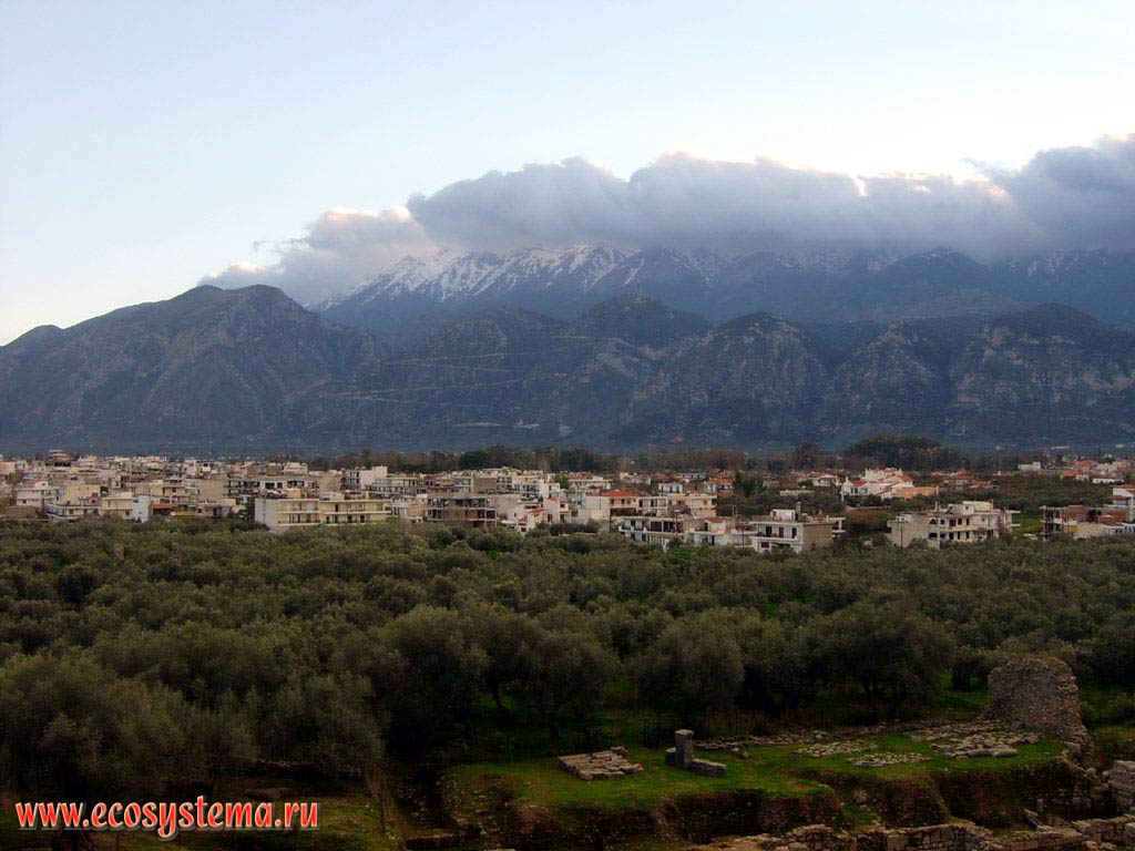 Taiget mountains. Peloponnes peninsula. Sparta.